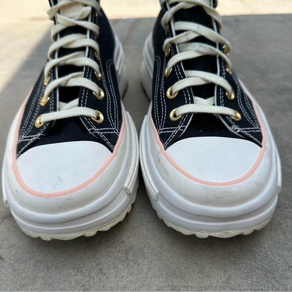 Converse Run Star Legacy CX Platform Gold Chain Heart High Top W 9.5 / M 8 VGUC - Picture 6 of 13